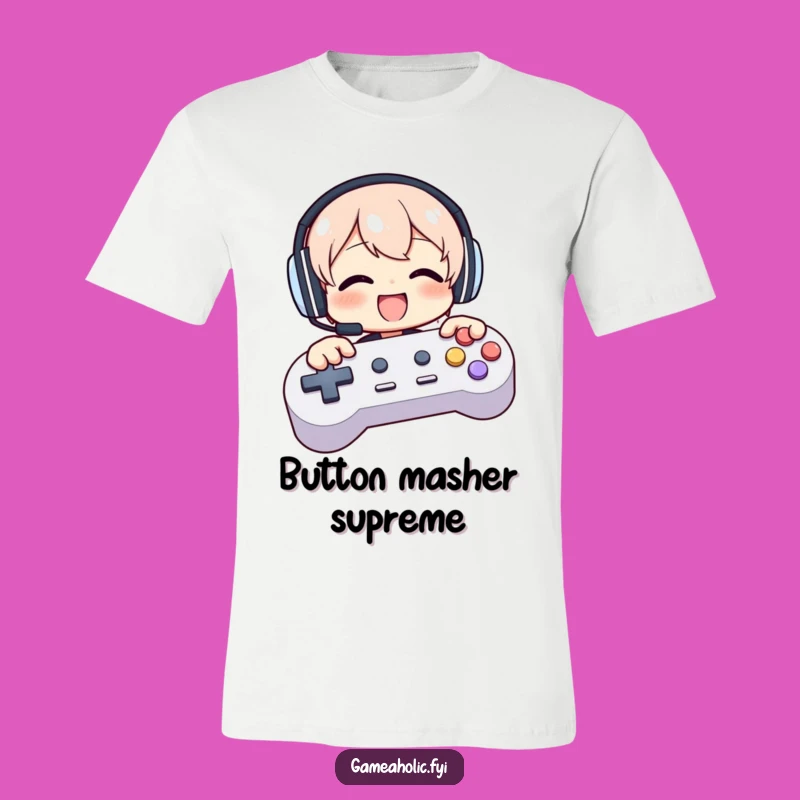 Funny Gamer T-Shirt: Show Your Enthusiasm for Button Mashing