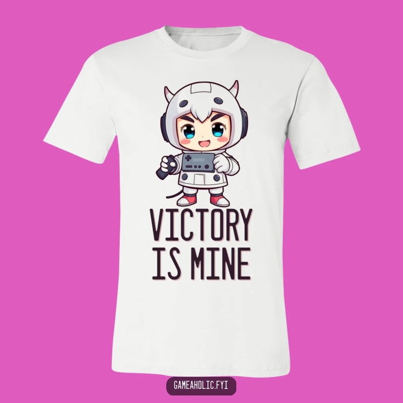 Funny Victorious Gamer T-Shirt: Game Controller Pose Tee Gift