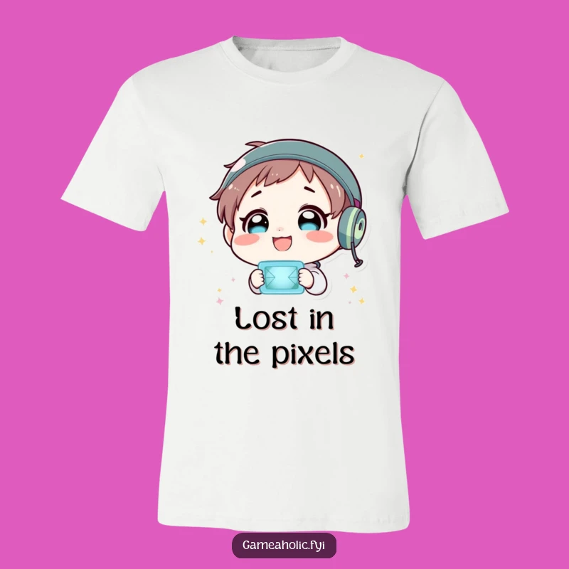 Funny Gamer Tee: Flashing Virtual World Delight Shirt for Players