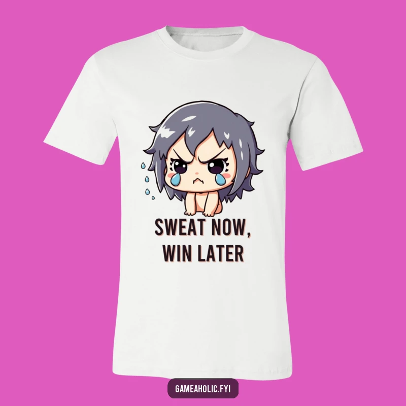Funny Intense Gamer T-Shirt: Focused Play, Sweat Flying, Ideal Funny Gift!
