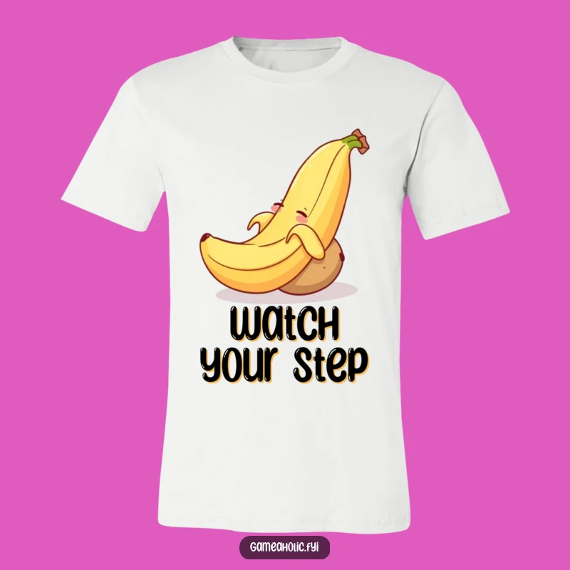 Funny Banana Peel Potato T-Shirt: Slapstick Comedy Design, Best Funny Gift!