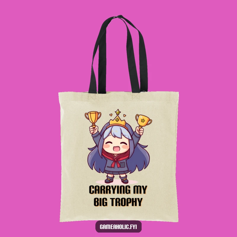 Funny Trophy Tote Bag: Carry Your Victories in Style - A Hilarious Gift!