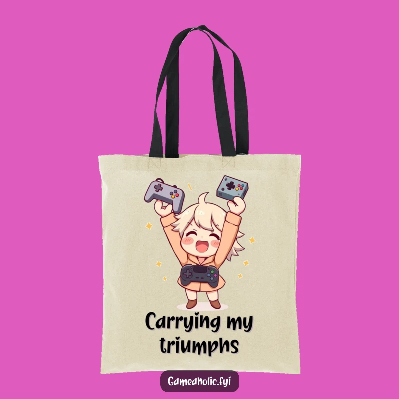 Funny Gamer Victory Tote Bag: Carry Your Wins in Style