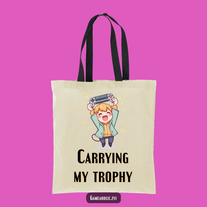 Funny Gamer Victory Tote Bag: Carry Your Wins with Humor, Perfect Gift Idea