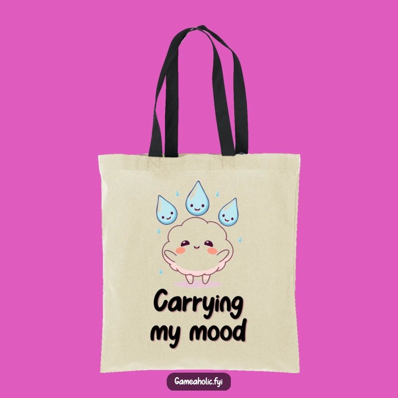 Funny Cloud Juggling Tote Bag - Quaint Gift for Errands