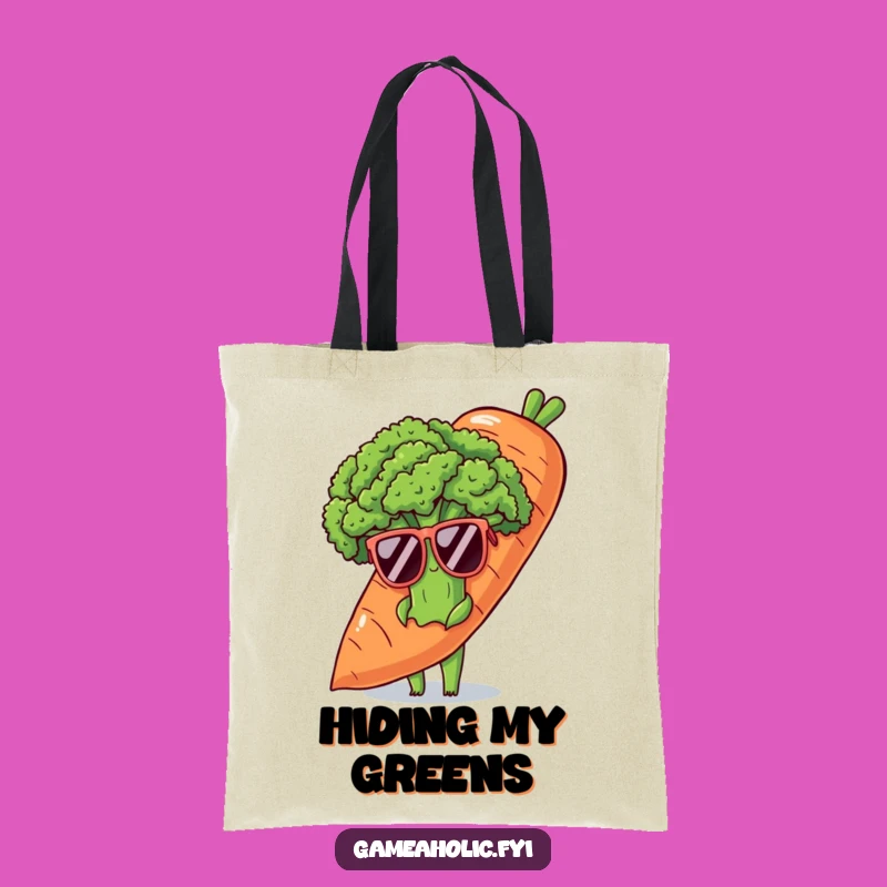 Funny Shy Broccoli Tote Bag - Quirky Gift for Market Hauls